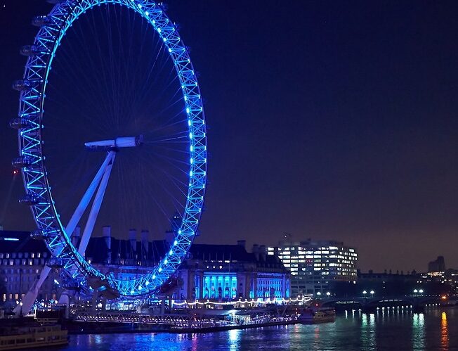 London Eye is approximately 3.9 miles to get from Edward Hotel